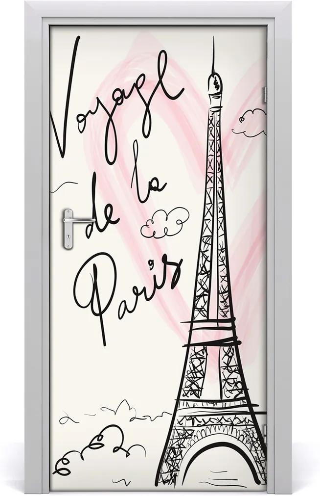 Fototapeta na dvere  Eiffelova veža Paríž
