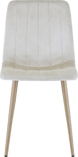 Béžová zamatová stolička LAVA CAMEL BEIGE