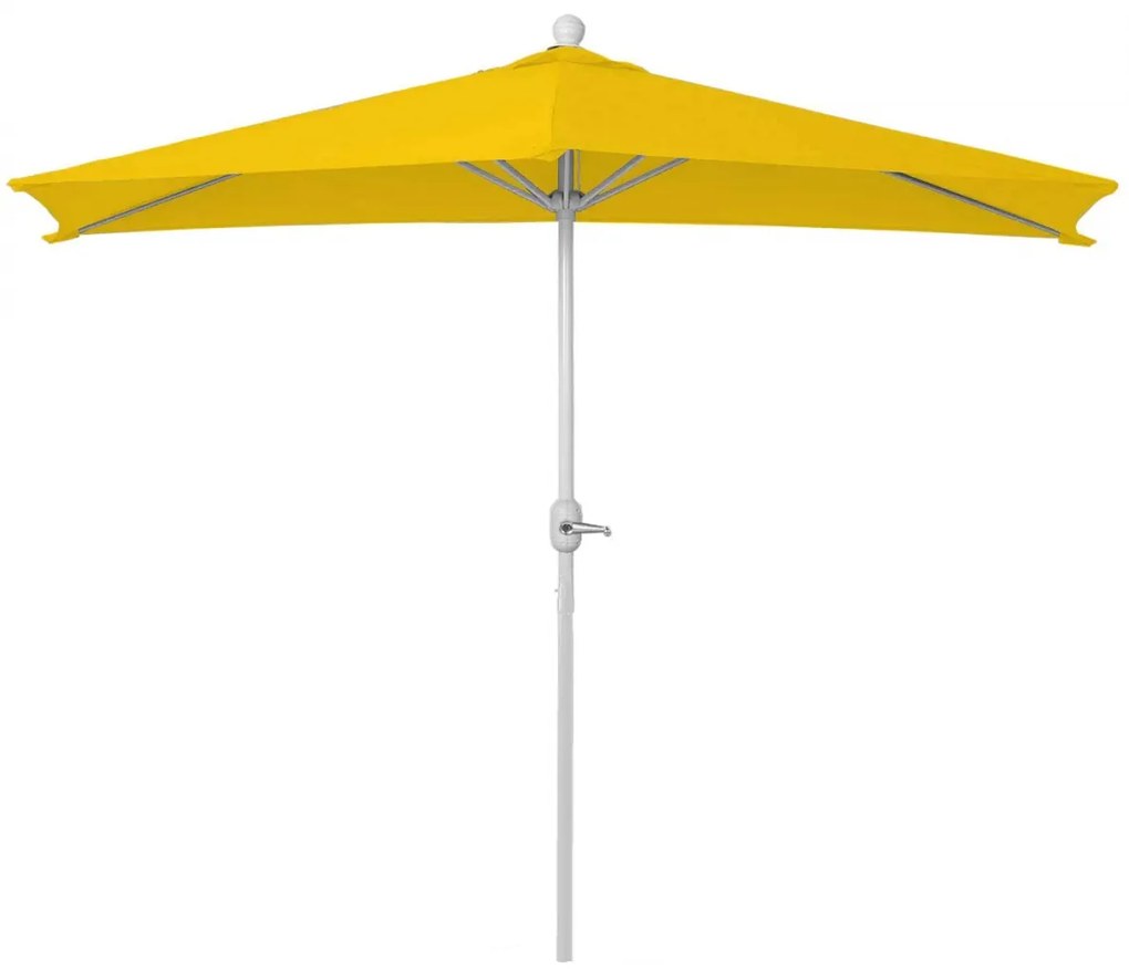 Slnečník polkruh Parla 270 cm bez stojanu - polyester/hliník - žltá