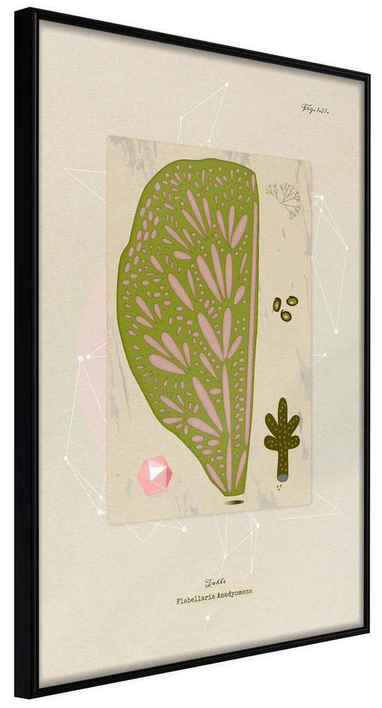 Artgeist Plagát - Abstract Tree [Poster] Veľkosť: 30x45, Verzia: Zlatý rám s passe-partout
