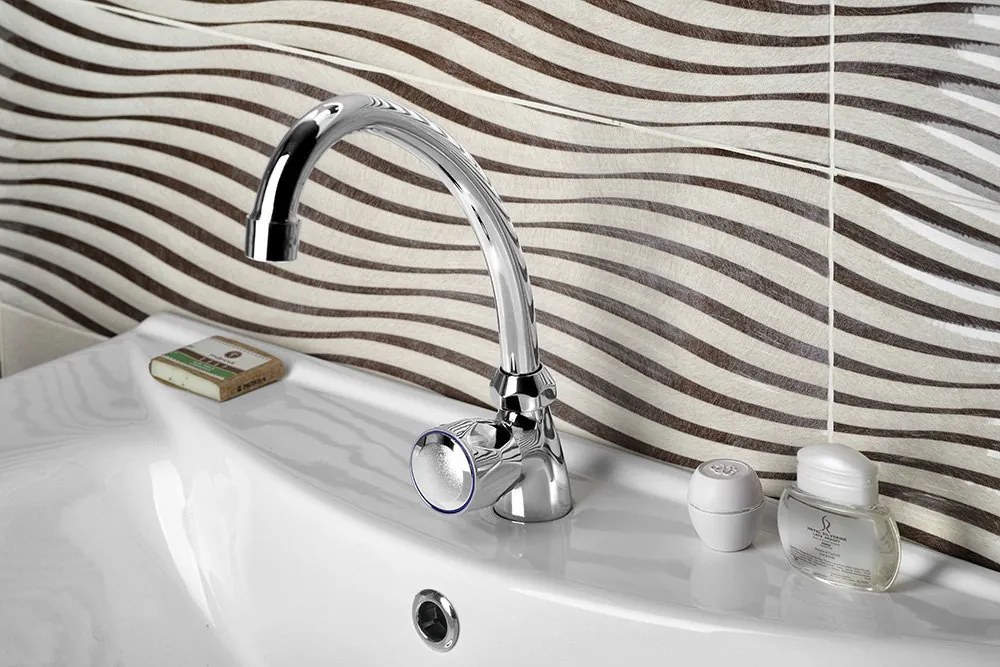Aqualine Aqualine, Stojánkový ventil 1/2´´, otočná hubica, chróm, ZY1807