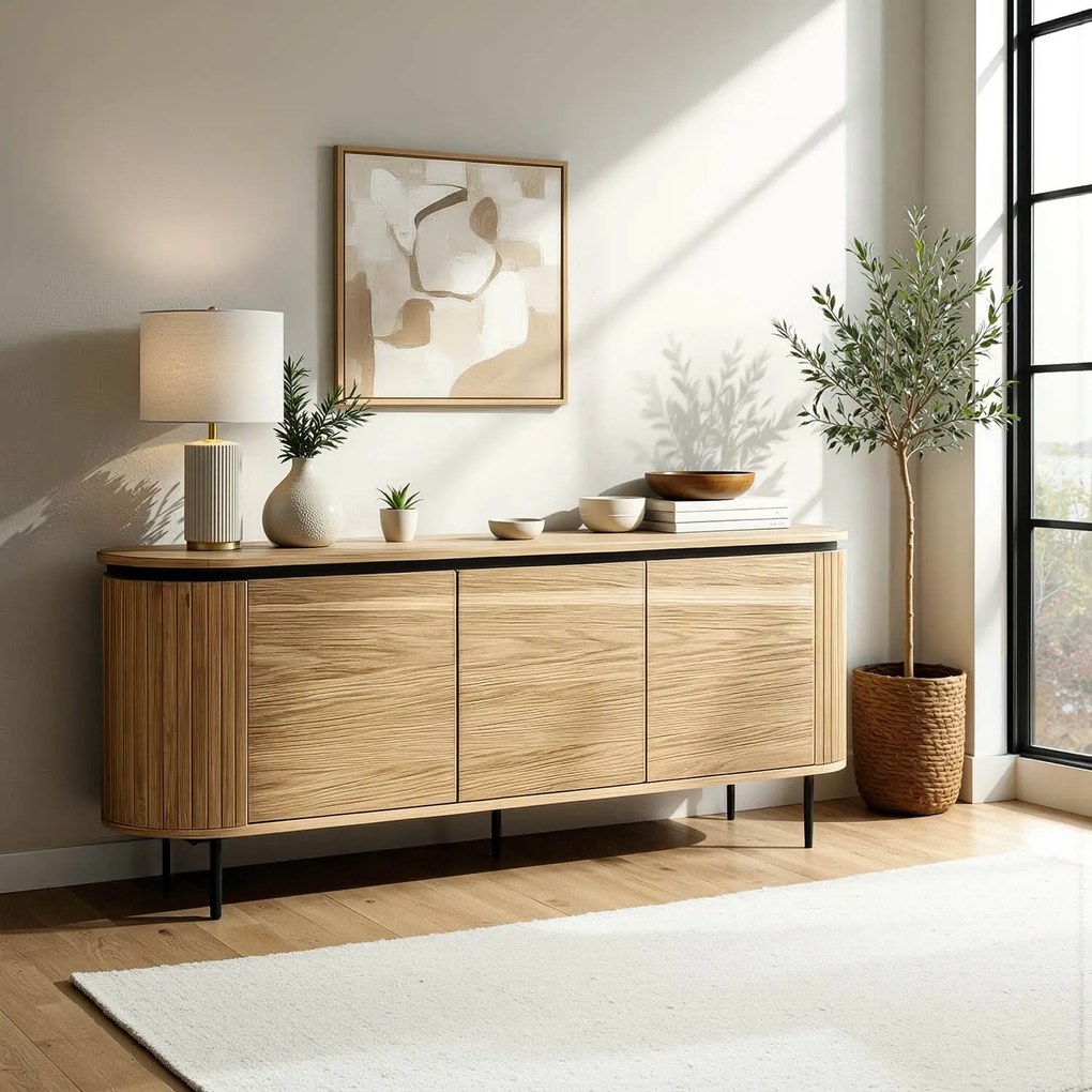 Vintino Komoda trojdverová ELISIE 160 cm dub