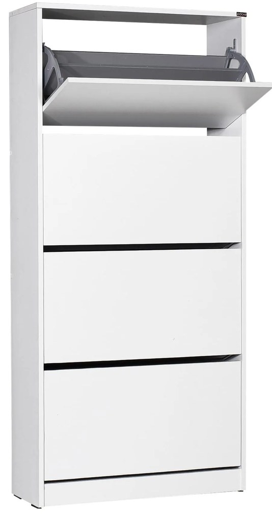 Botník (skrinka na topánky) Nimelo 4 (biela). Akcia -19%. Vlastná spoľahlivá doprava až k Vám domov. 1094670