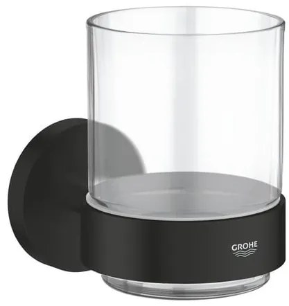 Držiak pohárov Grohe Start vrátane poháre čierna 411942430, 1 ks