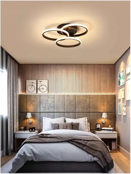 LED stropné svietidlo LED/38W/230V čierna