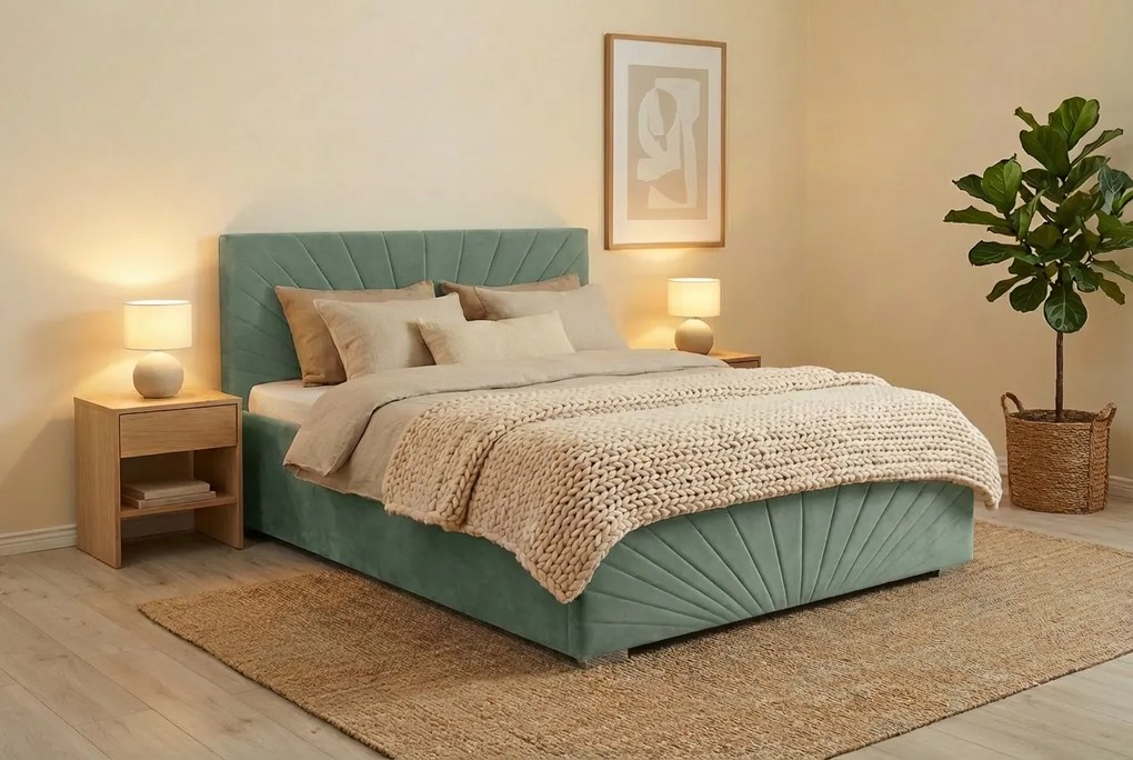 Postel OLEG 160x200 cm Mätový S matracom