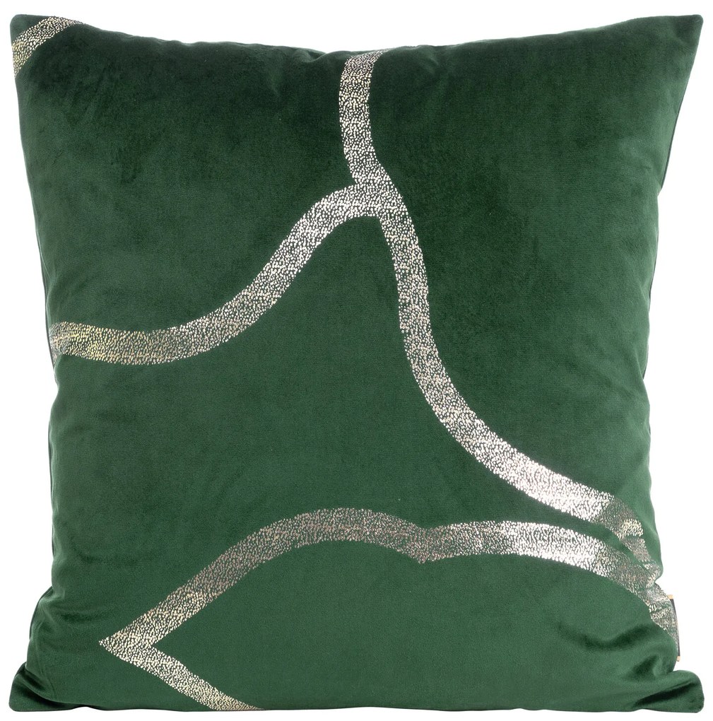 DEKORAČNÁ OBLIEČKA NA VANKÚŠ BLINK40 45X45 CM TMAVOZELENÁ