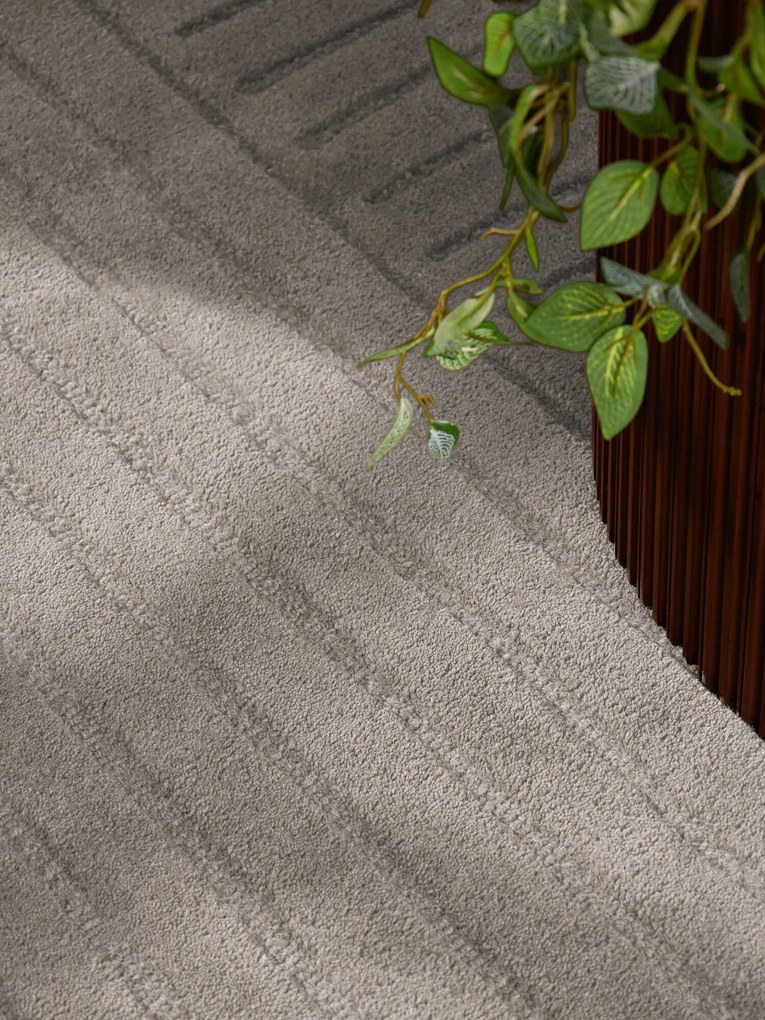 Vikosa, Kusový koberec Vikosa Arcura 106270 Light Grey kruh, 120x120 (priemer) kruh, šedá, obývacia izba