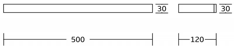Mexen príslušenstvo, Pavo sklenená polička, zlatá, 7030437-50