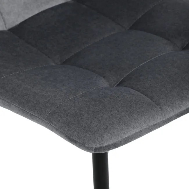 Jedálenská stolička zamatová, sivá DCL-X7015 GREY2