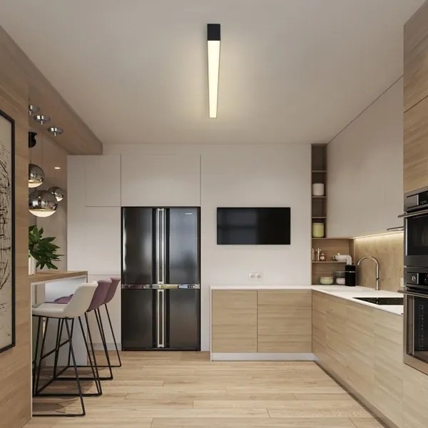 Brilagi - LED stmievateľné stropné svietidlo SLEEKLINE LED/40W/230V Wi-Fi Tuya čierne + diaľkový ovládač