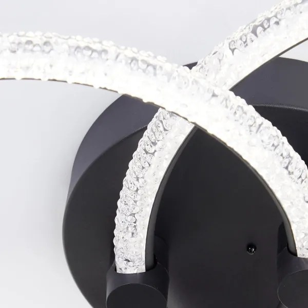 Brilliant - LED stmievateľné stropné svietidlo AYDIN LED/34W/230V čierne + diaľkové ovládanie