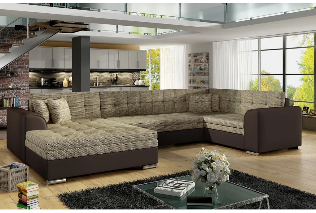 Rozkladacia sedačka do U DARINA, 340x73x190, ontario 81/soft 29, pravý roh