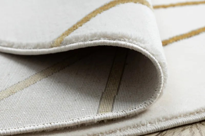 AKCIA: 120x120 (průměr) kruh cm Kusový koberec Emerald 1013 cream and gold kruh, biela, obývacia izba, Dywany Łuszczów