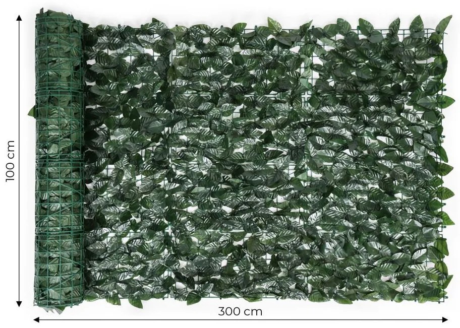 Umelý živý plot z brečtanu 300x100 cm