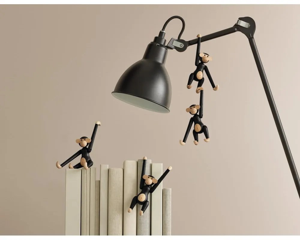 Soška z masívneho dubového dreva Kay Bojesen Denmark Monkey Hanging
