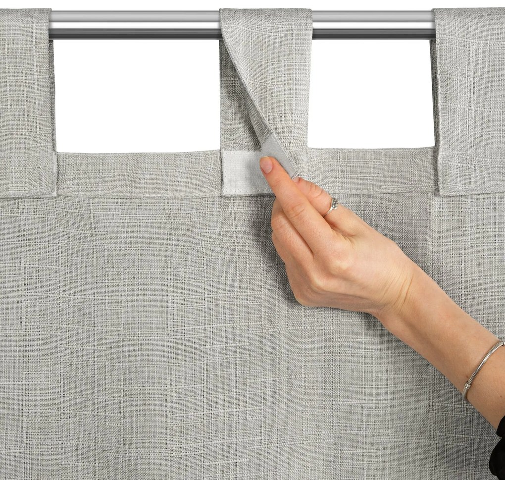 ZÁHRADNÝ VODEODOLNÝ ZÁVES NA PÚTKACH GARDEN 155X240 CM STRIEBORNÁ