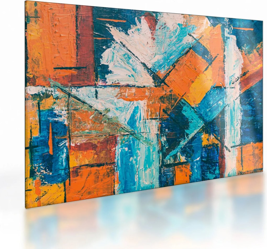 Sklenený obraz - Abstrakcia (70x50 cm)