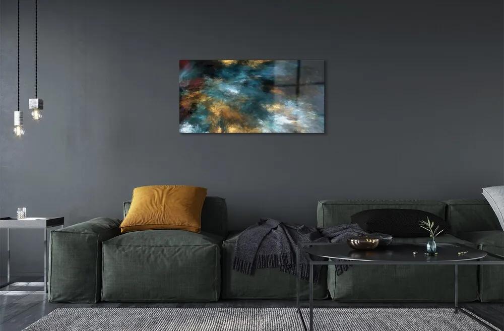 Sklenený obraz farebné kaša 125x50 cm