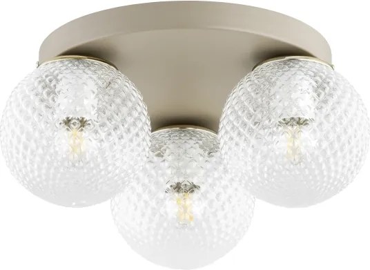 Brilagi - Stropné svietidlo STELLA 3xE27/60W/230V, priemer 35 cm, béžové/zlaté