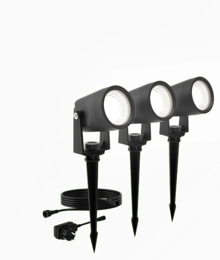 Philips Reuel GardenLink Vonkajší LED reflektor snízkym napätím, 3x1,5 W, 3x180 lm, 2700 K