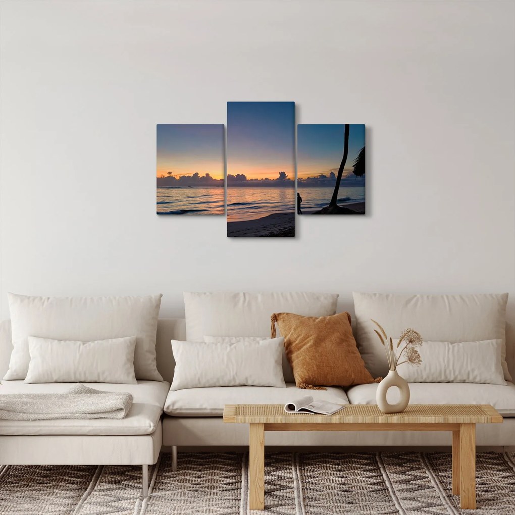 Obraz ženy na pláži (90x60 cm)