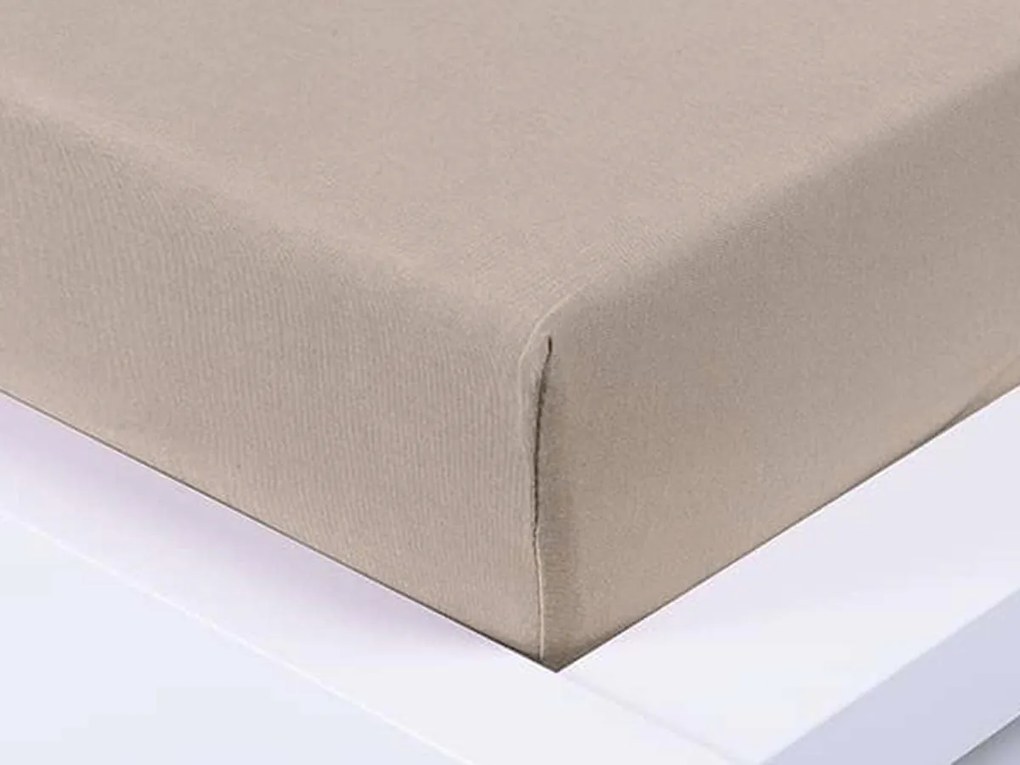 XPOSE® Jersey plachta Exclusive - kávová 120x200 cm