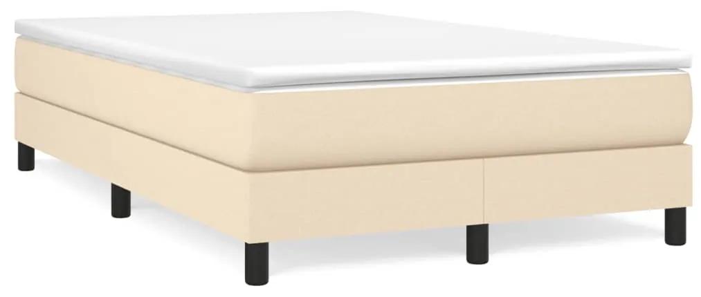 Boxspring posteľ s matracom krémová 120x190 cm látka 3269662