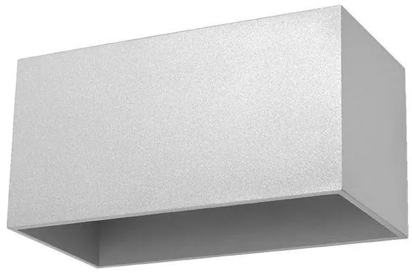 Nástenné svietidlo Quad maxi, 1x sivé kovové tienidlo