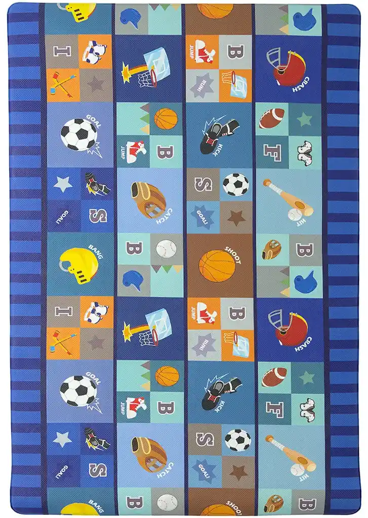Koberce Breno Kusový koberec Dwinguler Hviezdný hráč , modrá,  viacfarebná,130 x 190 cm | BIANO