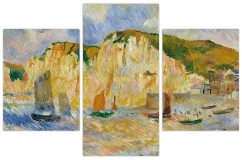 Obraz - Auguste Renoir, Sea and Cliffs, reprodukcia (90x60 cm)