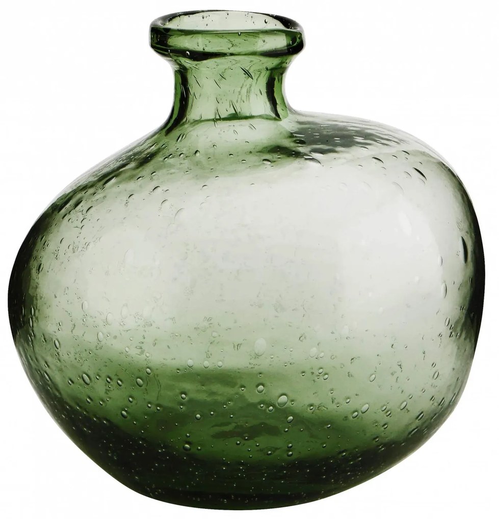 MADAM STOLTZ Sklenená váza Organic Green Glass