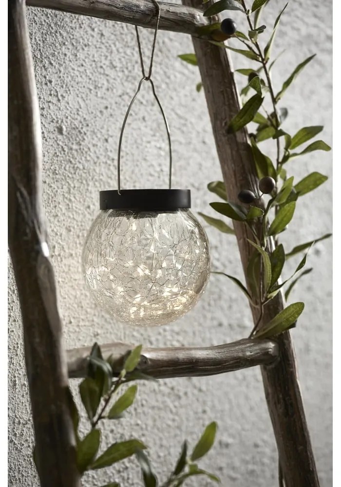 Solárne závesné LED svietidlo vhodné do exteriéru Star Trading Glory, ø 12 cm