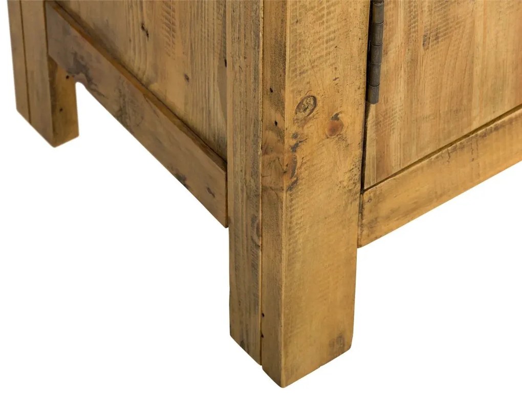furniture-nabytek.cz - Masivní skříňka do koupelny Rangún z recyklované borovice, lakovaná, hnědá
