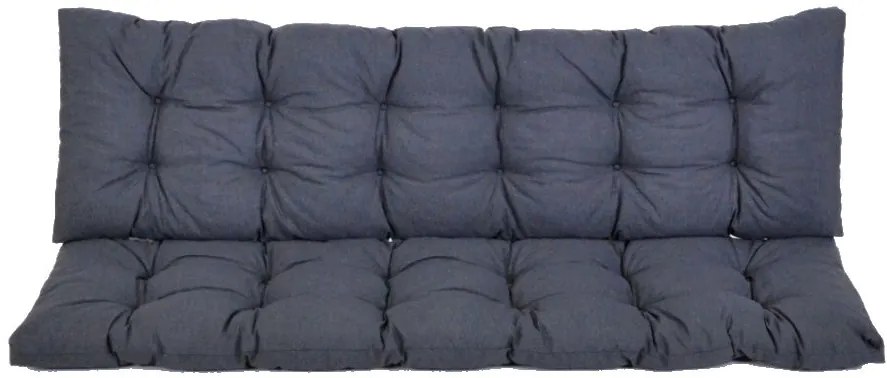 Vankúš na lavicu PREMIUM 160 x 45 cm, tmavosivý