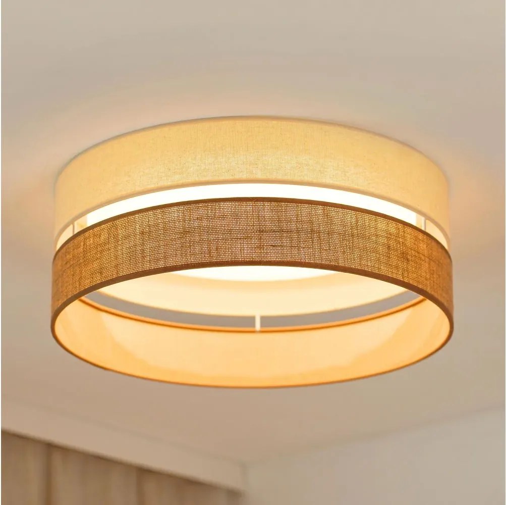 Brilagi - LED Stropné svietidlo ROYAL YUTE LED/24W/230V pr. 45 cm béžová/krémová