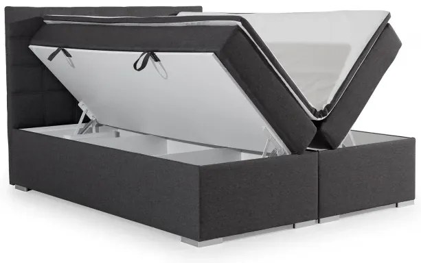 Posteľ Boxspring Alicia 200 x 180, modrá (látka - ba 09/soro 76)