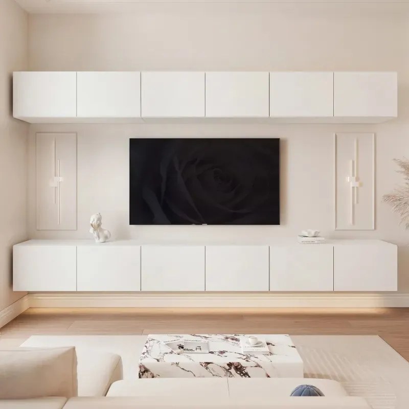 Závesná TV zostava Dorothy biela matná 300 cm