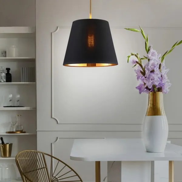 Luster na lanku ELENA 1xE27/20W/230V čierna