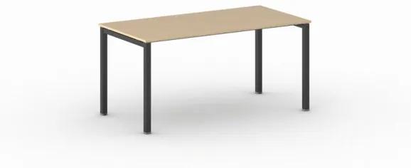 Stôl Square s čiernou podnožou 1600 x 800 x 750 mm, buk