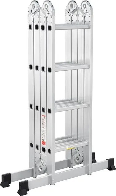 Juskys hliníkový skladací rebrík 3,6 m JS106289
