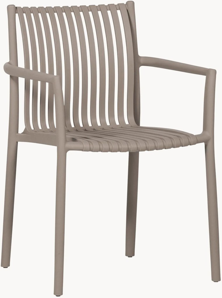 Záhradné jedálenské stoličky's opierkami Easy Going, 2 ks