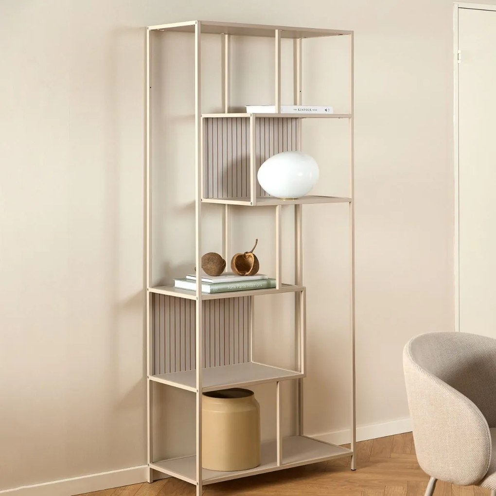 Knihovna SEAFORD I 185 cm šedá