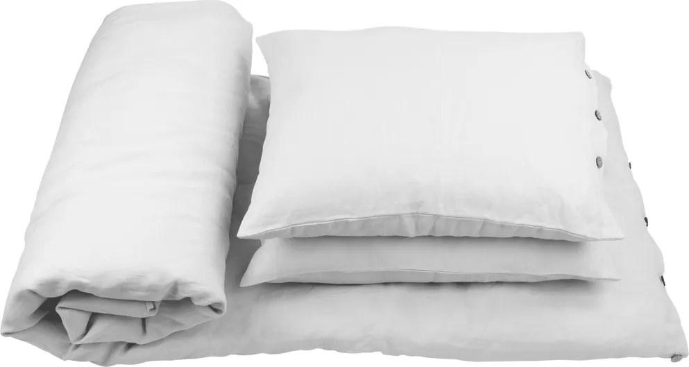 Ľanové obliečky pre dospelých svetlo šedá 140x200 cm