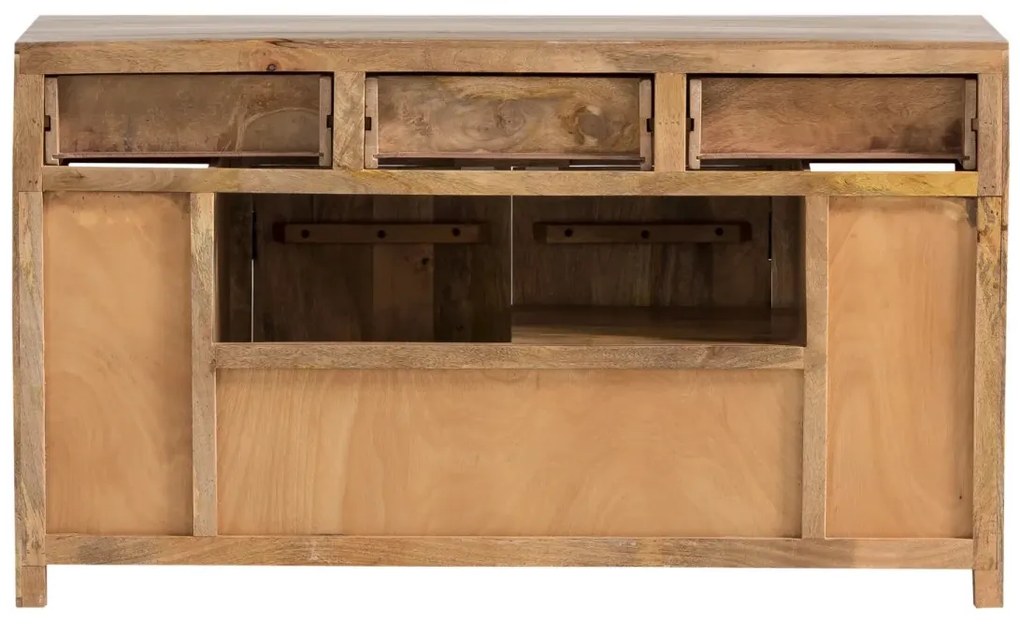 furniture-nabytek.cz - Masivní koupelnová sada Delhi z mangového dřeva, lakovaná, hnědá