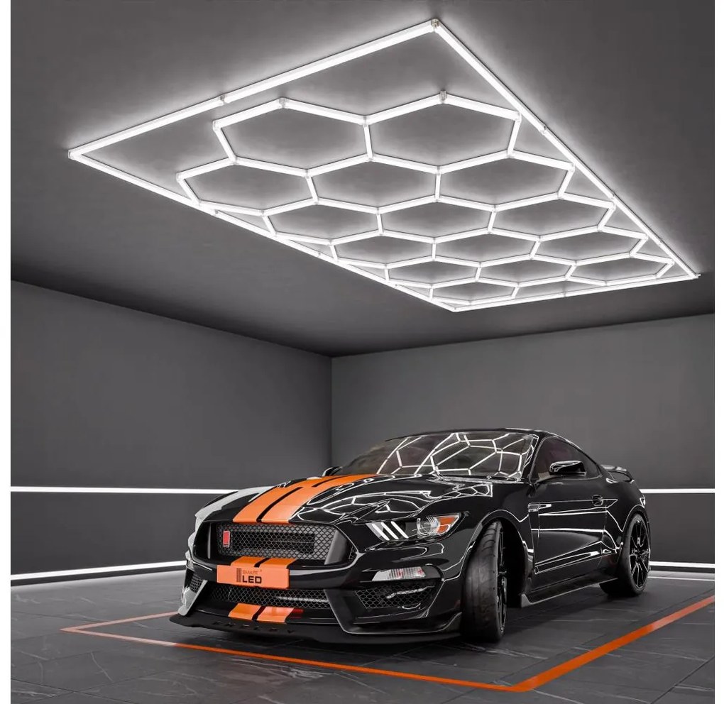 LED Stropné svietidlo LED/696W/85-265V 4000K 484x243 cm CRI 90 IP54 biela