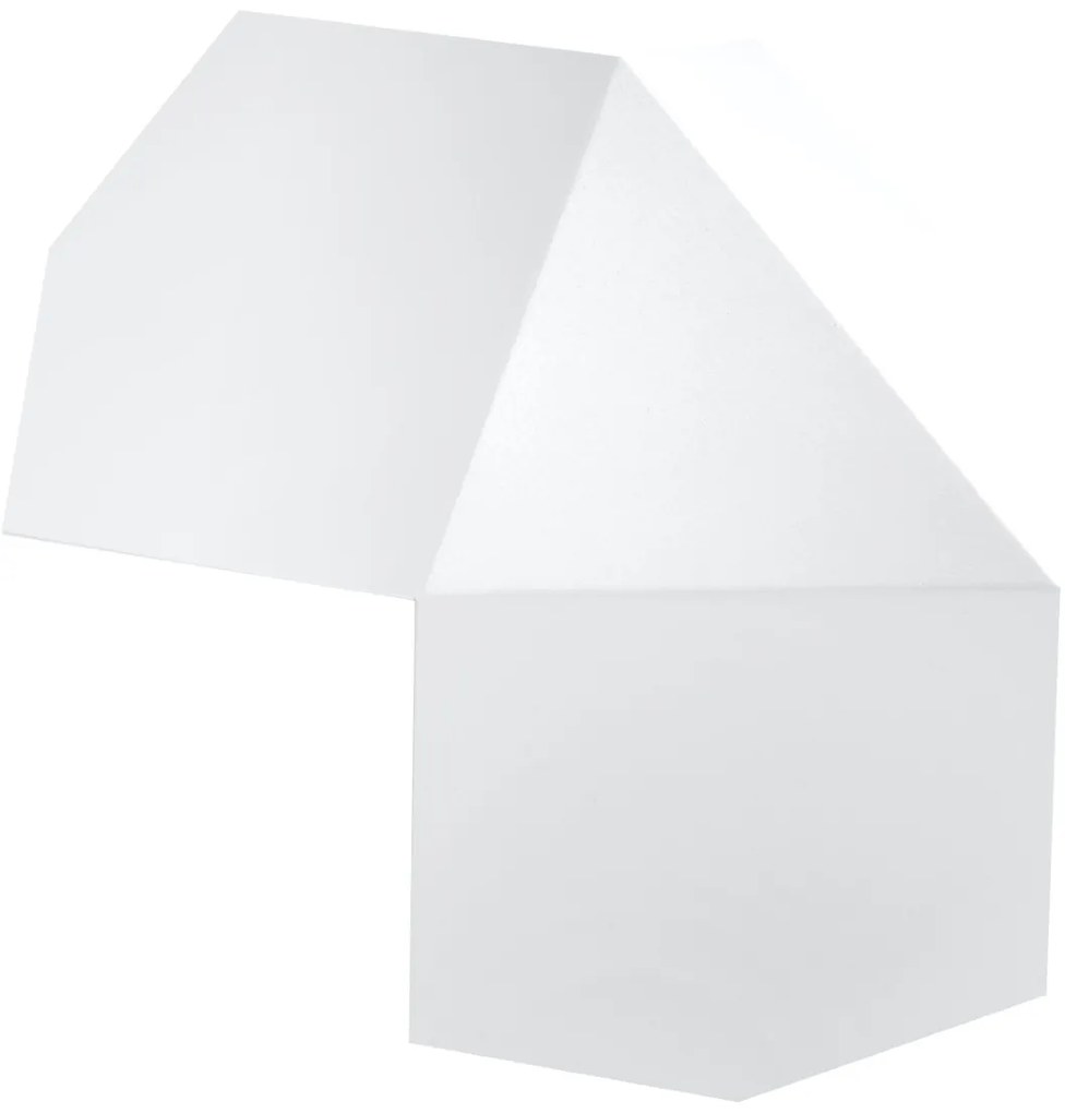 Nástenné svietidlo Tre, 1x biele kovové tienidlo