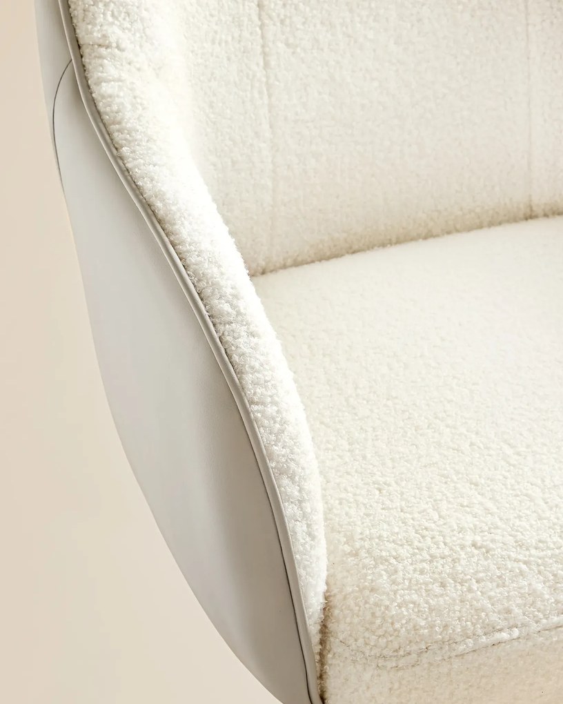 Otočná kancelárska stolička Oktus béžová