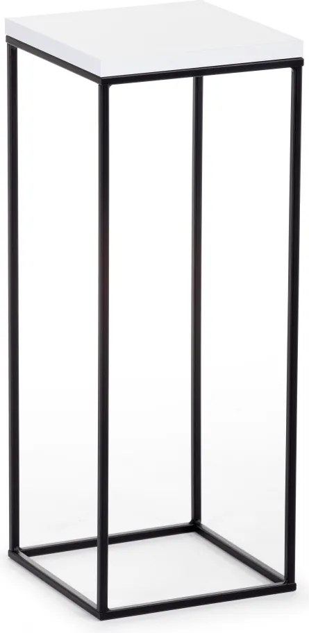 STOJAN NA KVETINÁČ BASICLOFT 60X24X24 CM ČIERNA/BIELA