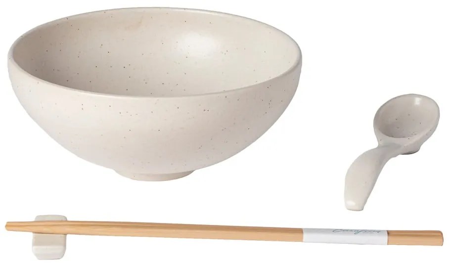 Krémovobiela kameninová ramen miska 970 ml Pacifica – Casafina